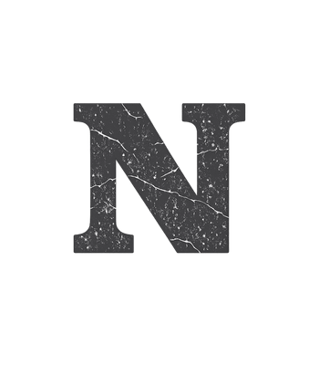 Distressed Letter N