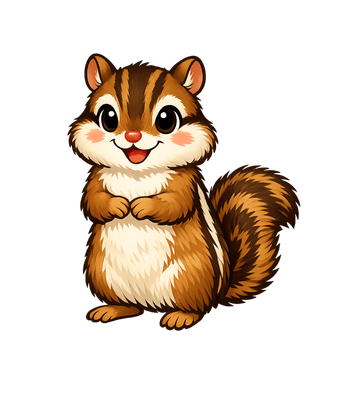 Happy Little Chipmunk