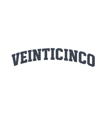 Veinticinco Arched Text