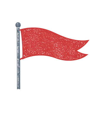 Retro Red Flag