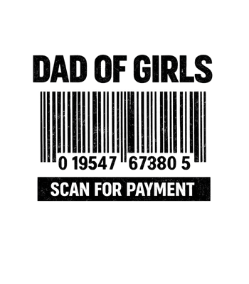 Dad of Girls Barcode