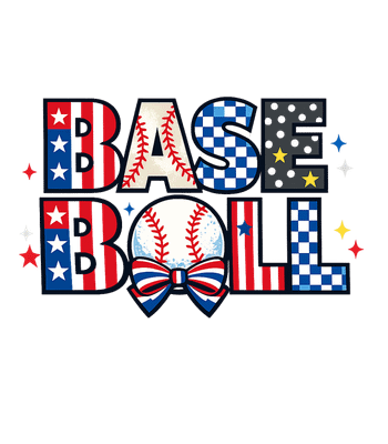 Patriotic Baseball Spirit