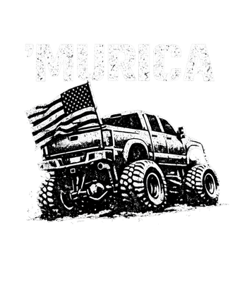 Murica Monster Truck Flag