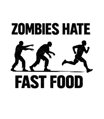 Zombies Hate Fast Food Men's T Shirt