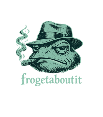Frogetaboutit Wise Guy Frog
