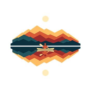 Kayak Mountain Reflection