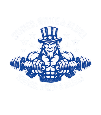 Shred, White & Blue