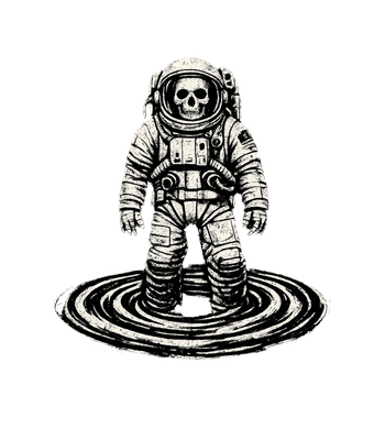 Astronaut Skull Vortex