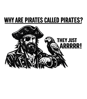 Classic Pirate and Parrot