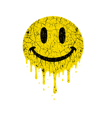 Melting Grunge Smiley