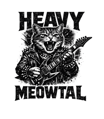 Heavy Meowtal Cat