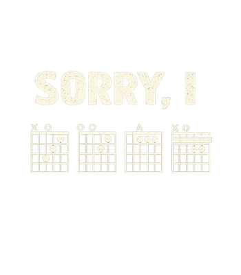 Sorry I D G A F Guitar Chords Men's T Shirt