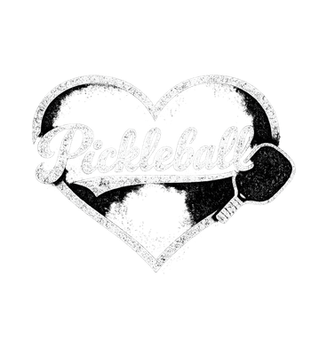Love Pickleball Heart Paddle