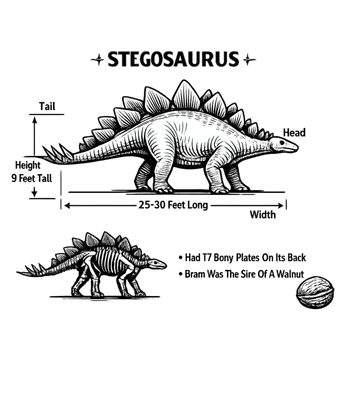 Stegosaurus Facts Art