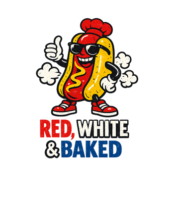Red, White & Baked Hotdog