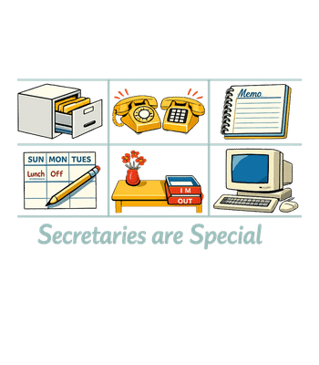 Vintage "Secretaries Are Special" Single Stitch T-Shirt (1990s)