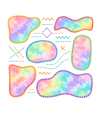 Rainbow Patchwork Art