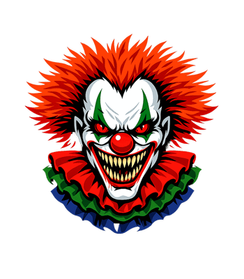 Halloween Scary Clown T-Shirt (2010s)