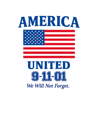 Vintage 9/11  "America United" "We Will Not Forget" T-Shirt