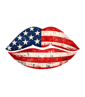 Patriotic Flag Lips