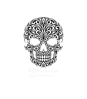 Ornate Filigree Skull T