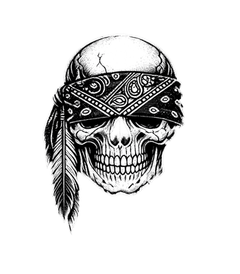 Rebellious Bandana Skull