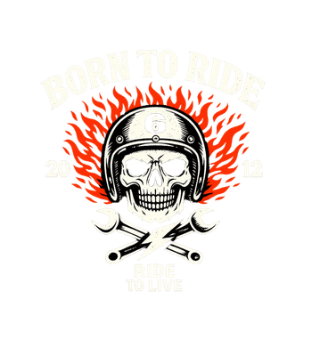 Born To Ride Skull