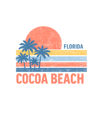 Cocoa Beach Florida Retro