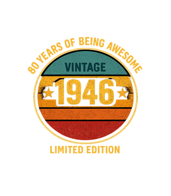 Vintage 1946 Awesome Birthday