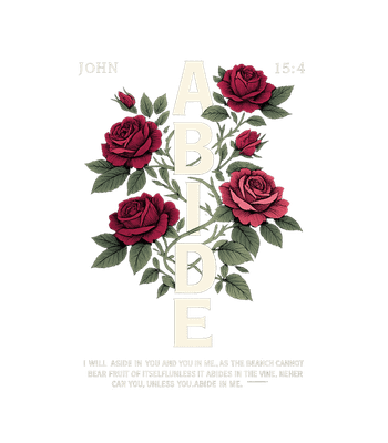 Abide John 15:4 Roses