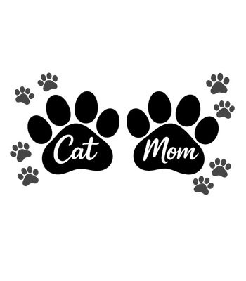 Cat Mom Paw Prints