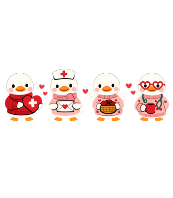 Nurse Valentine Ducks