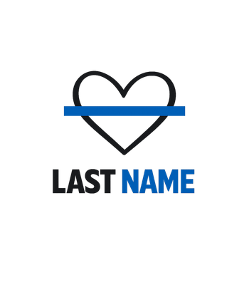 Police Last Name Heart