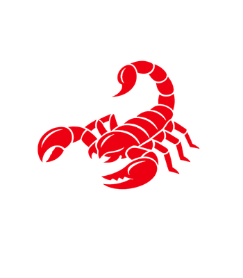 Bold Red Scorpion