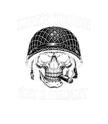 Life's Tough Helmet Skull