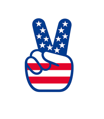 Patriotic Peace Hand