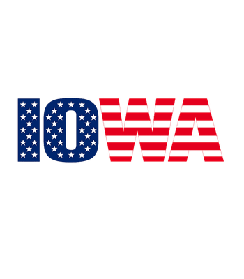 Iowa American Flag