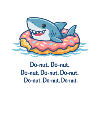 Funny Do-Nut Shark