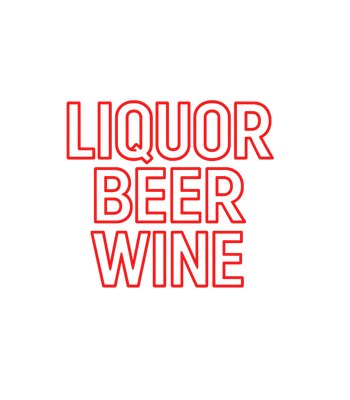 Liquor Beer Wine Neon
