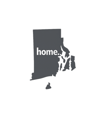 Rhode Island Home Black on Black