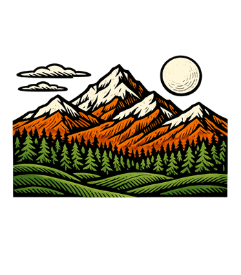 Mountain Forest Moon