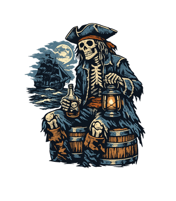 Skeleton Pirate Night