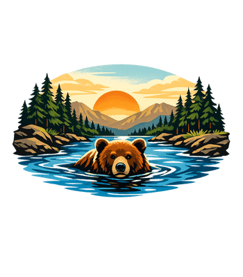 Bear Swim Sunset