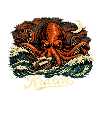 Kraken Sea Monster Attack