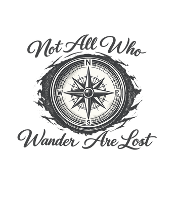 Wanderlust Compass Quote