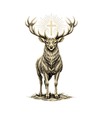 Stag Cross Emblem