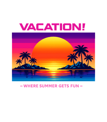 Retro Sunset Vacation
