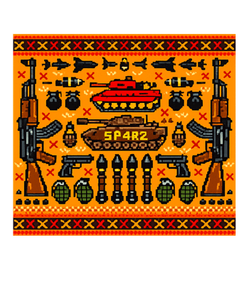 Pixel Combat Pattern