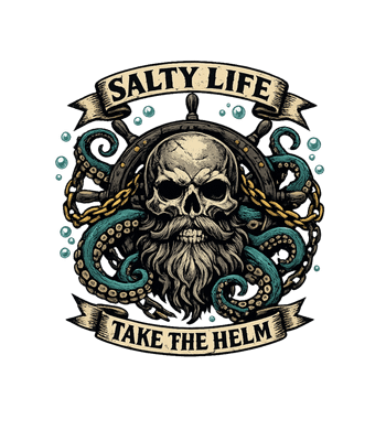 Salty Life Take Helm