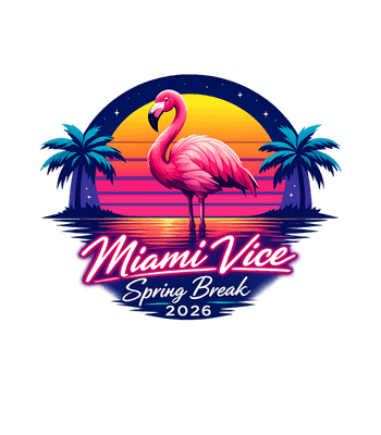 Retro Flamingo Spring Break